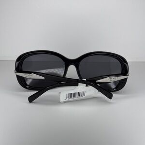 New! Prada Women Glossy Black Sunglasses PR 04ZS